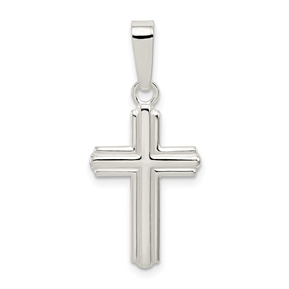 Sterling Silver Polished Cross Pendant