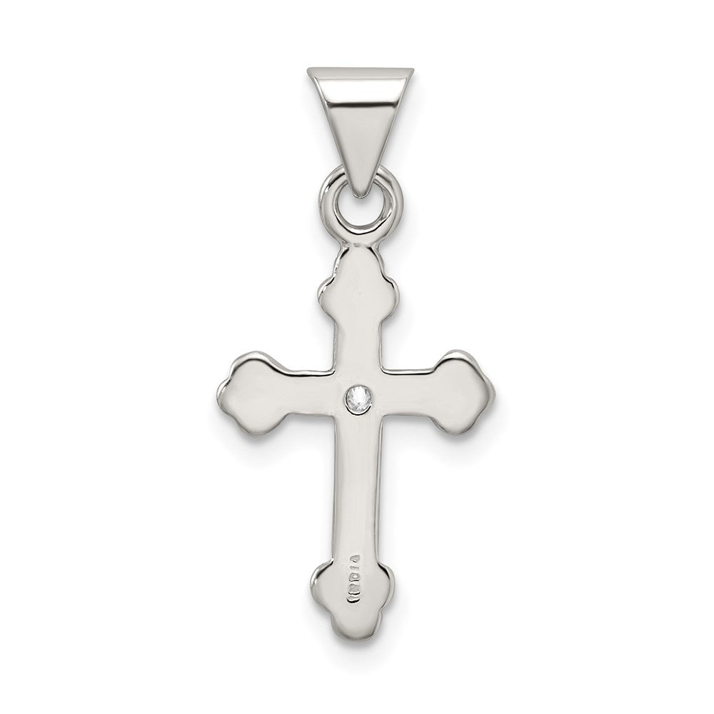 Sterling Silver Cross with CZ Pendant