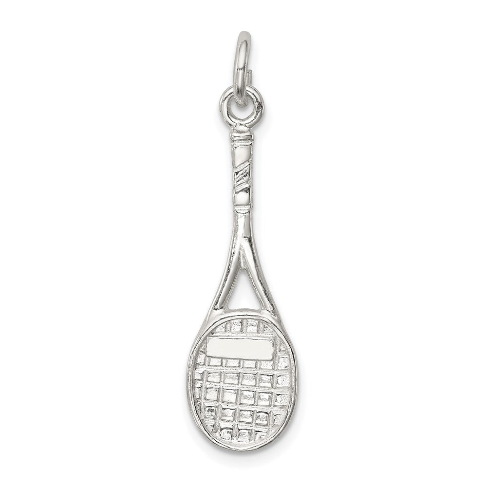 Sterling Silver Tennis Racquet Charm