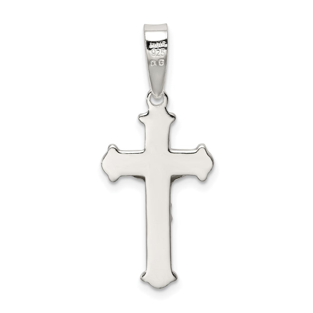 Sterling Silver Polished Crucifix Pendant