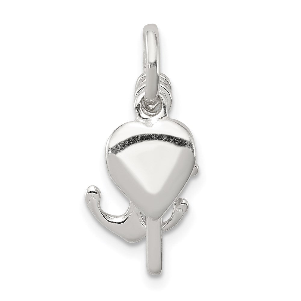 Sterling Silver Anchor & Heart Pendant