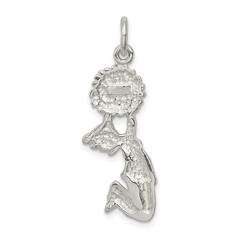 Sterling Silver Cheerleader Charm