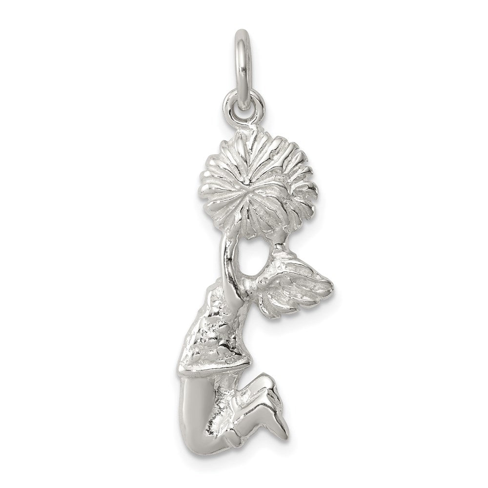 Sterling Silver Cheerleader Charm