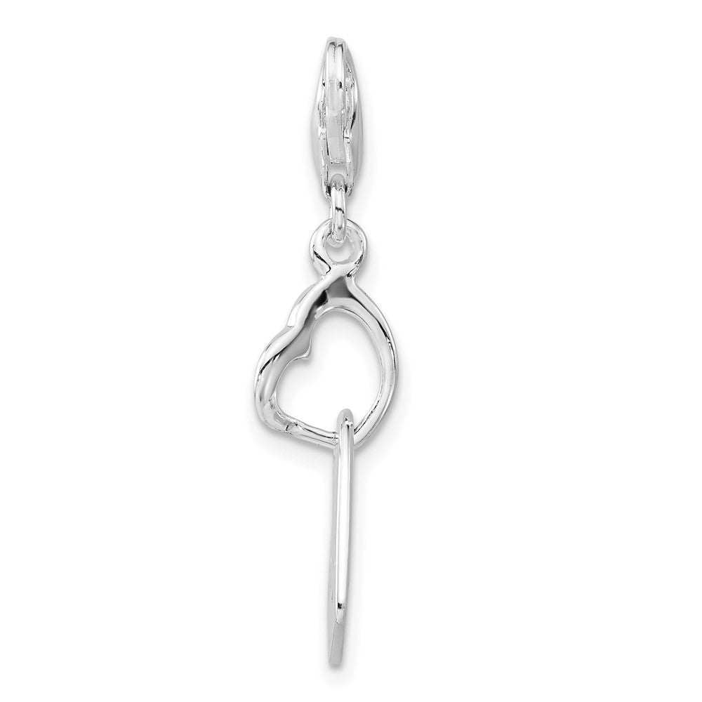 Sterling Silver Heart Love Charm