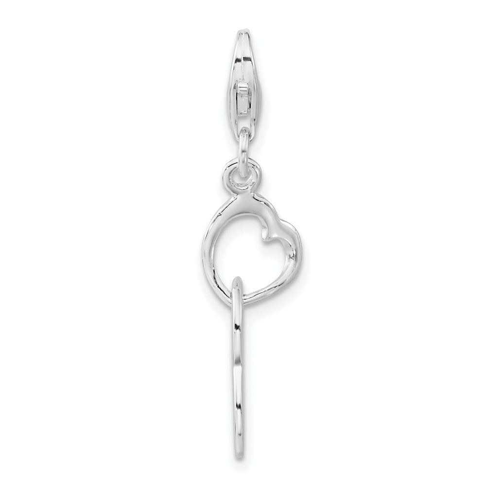 Sterling Silver Heart Love Charm