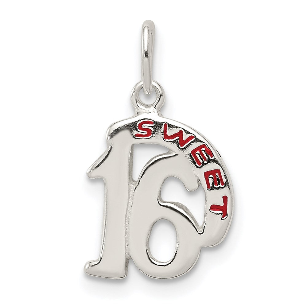 Sterling Silver Sweet 16 Pendant