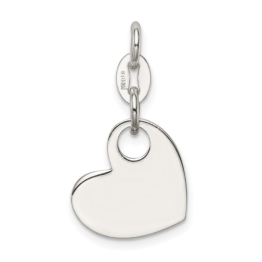 Sterling Silver Polished Enamel Girl Charm