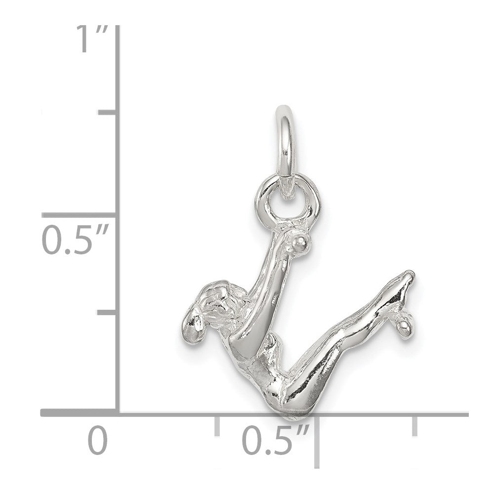 Sterling Silver Gymnast Charm