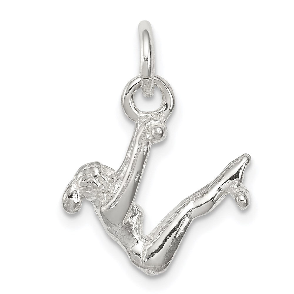 Sterling Silver Gymnast Charm