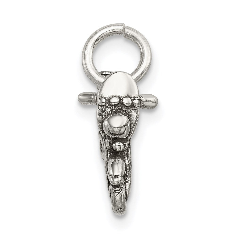 Sterling Silver Antiqued Motorcycle Charm