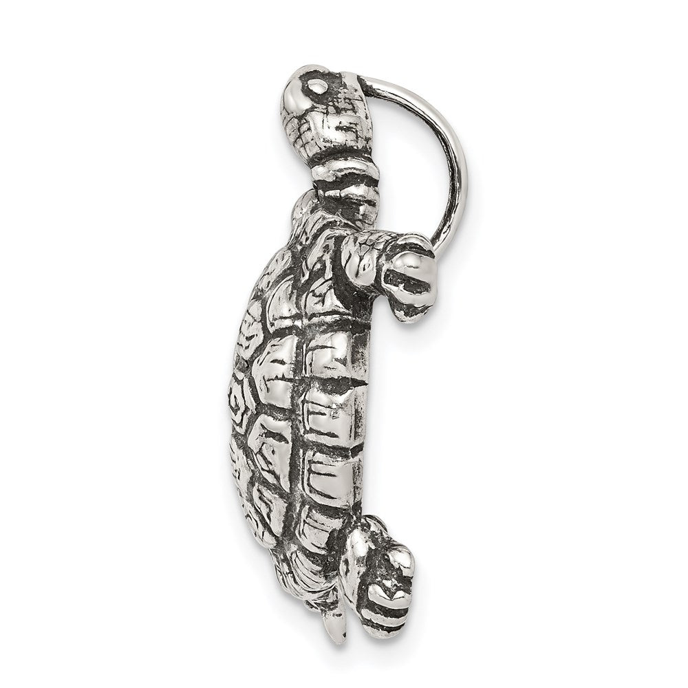 Sterling Silver Antiqued Turtle Charm