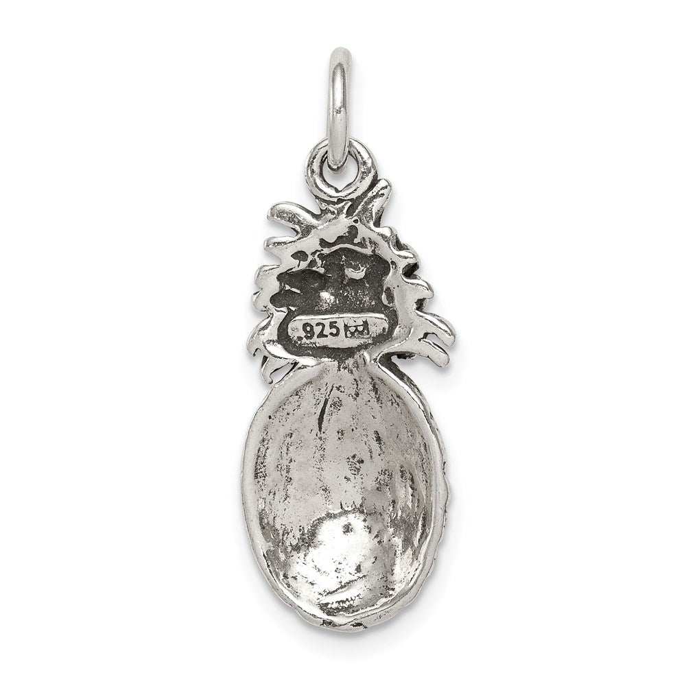 Sterling Silver Antiqued Pineapple Charm