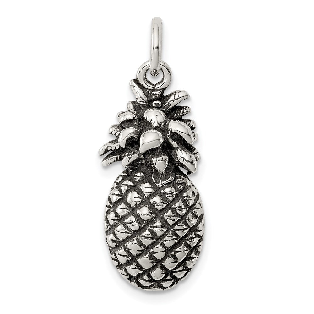 Sterling Silver Antiqued Pineapple Charm