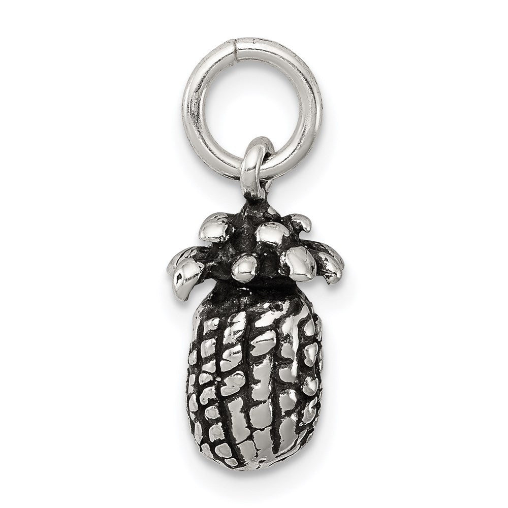 Sterling Silver Antiqued Pineapple Charm