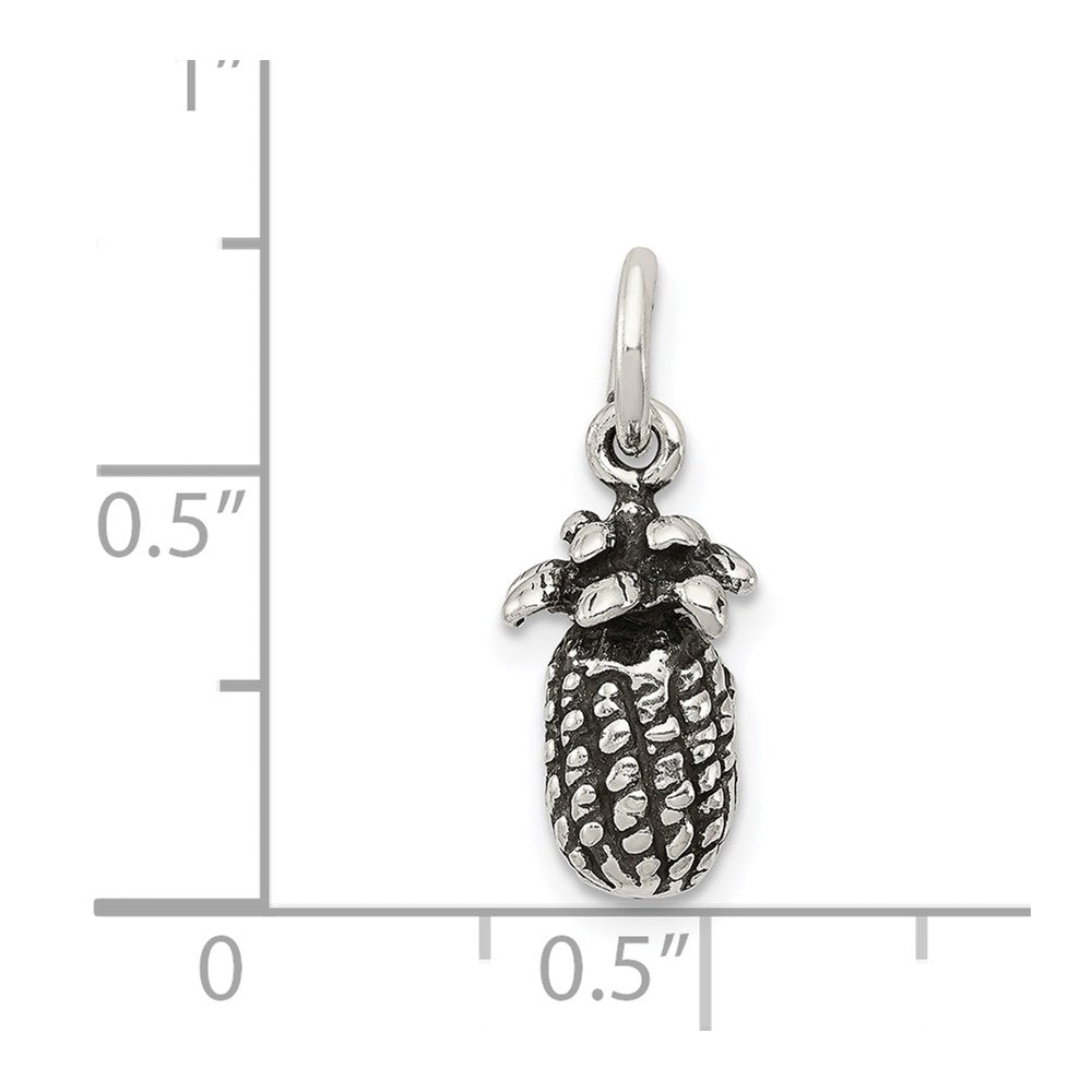 Sterling Silver Antiqued Pineapple Charm