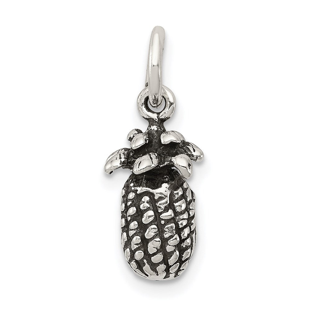 Sterling Silver Antiqued Pineapple Charm