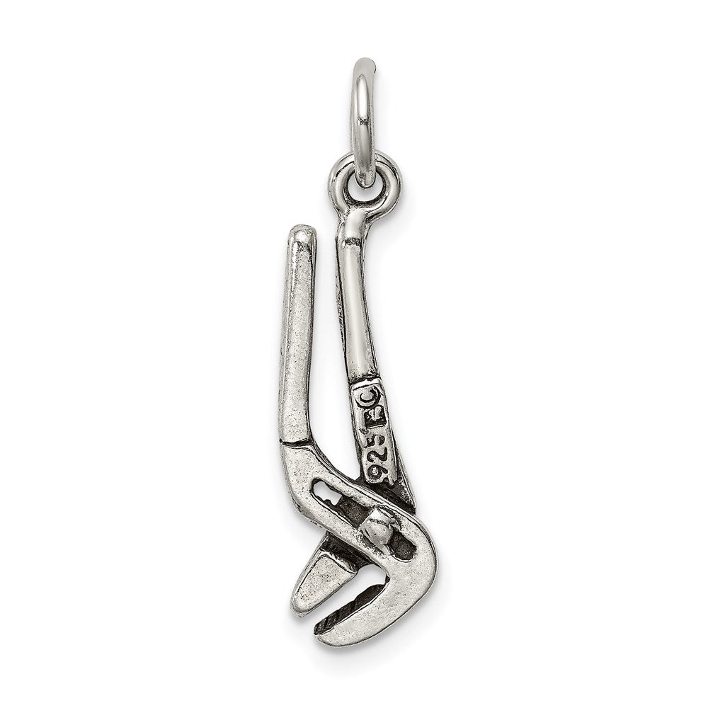 Sterling Silver Antiqued Pliers Charm