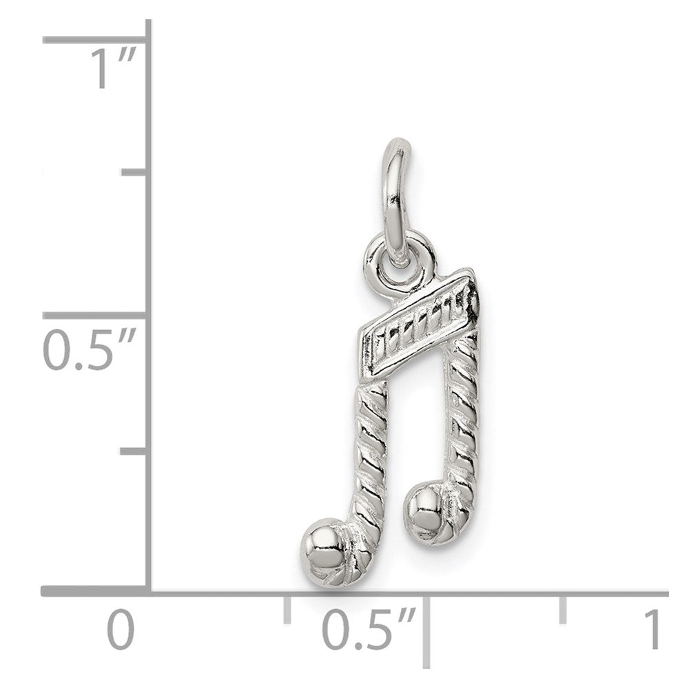 Sterling Silver Music Notes Charm