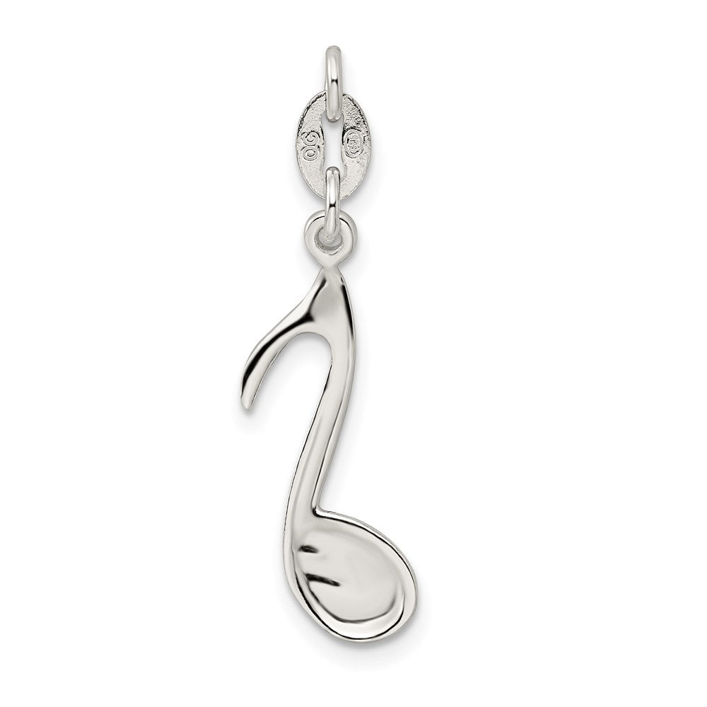 Sterling Silver Polished Music Note Charm