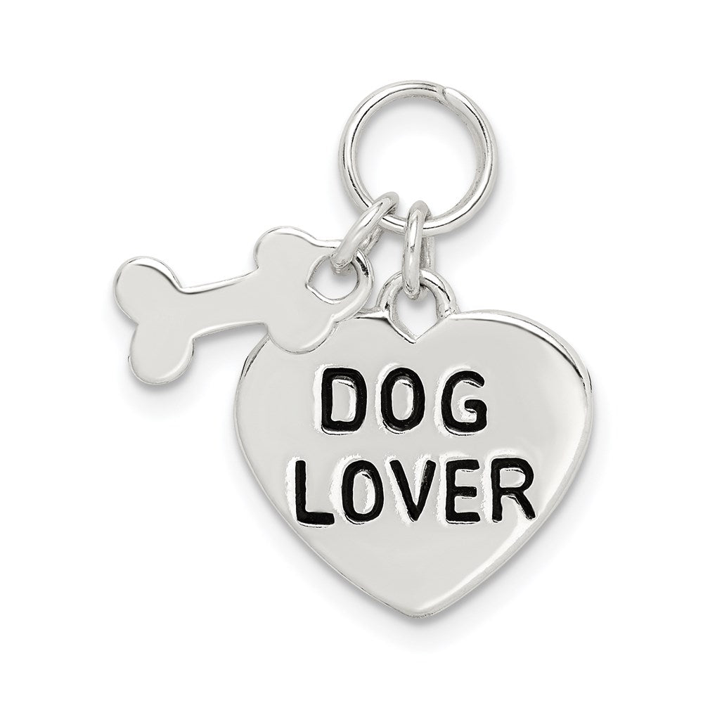 Sterling Silver Dog Lover Pendant