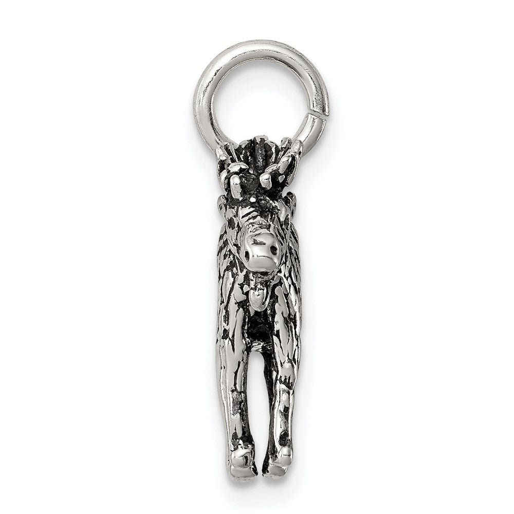 Sterling Silver Antiqued Moose Charm