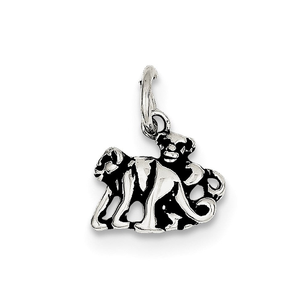 Sterling Silver Antiqued Monkey Charm