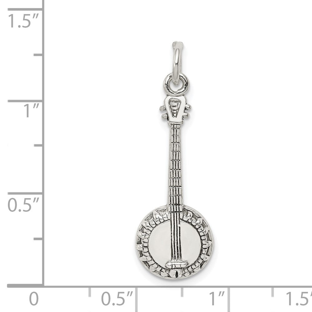 Sterling Silver Banjo Charm