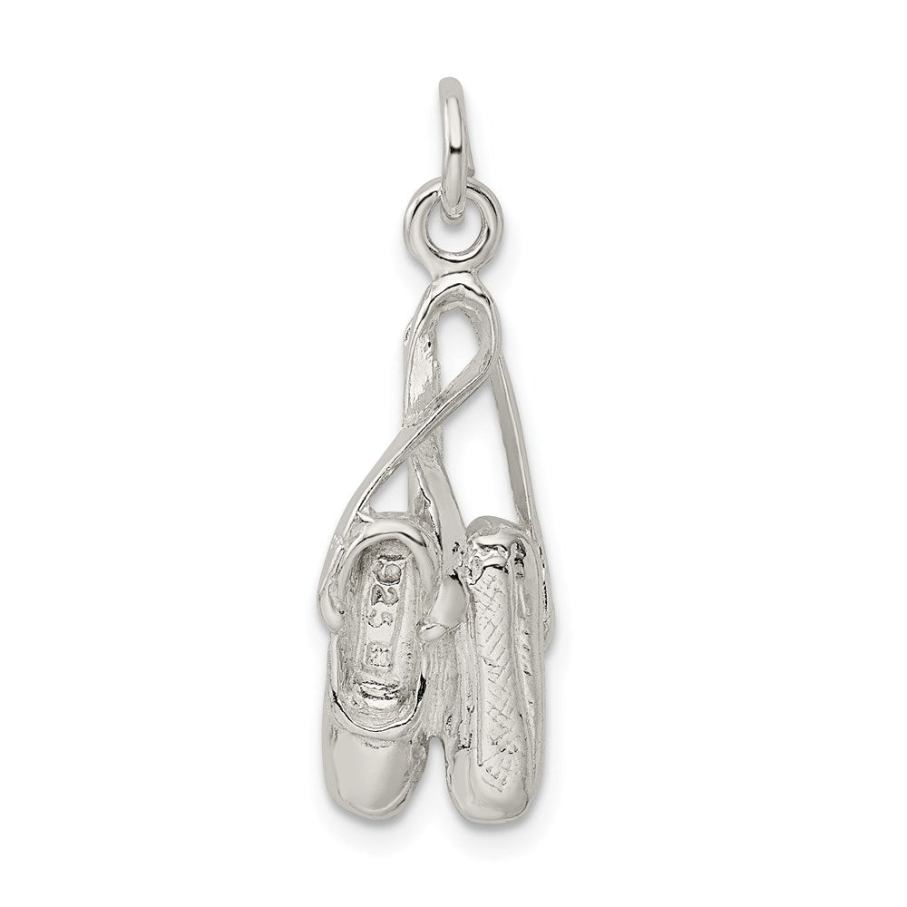 Sterling Silver Ballet Slippers Charm