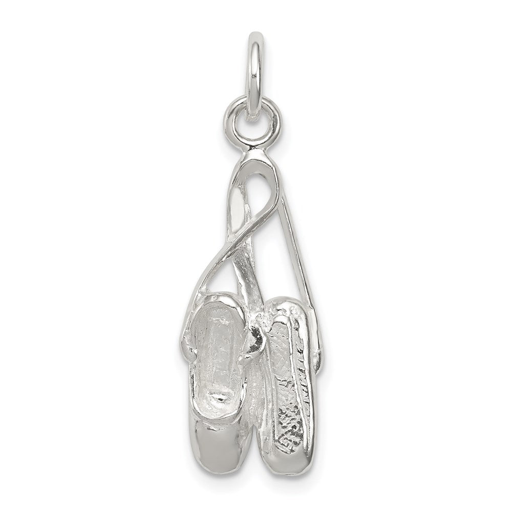 Sterling Silver Ballet Slippers Charm