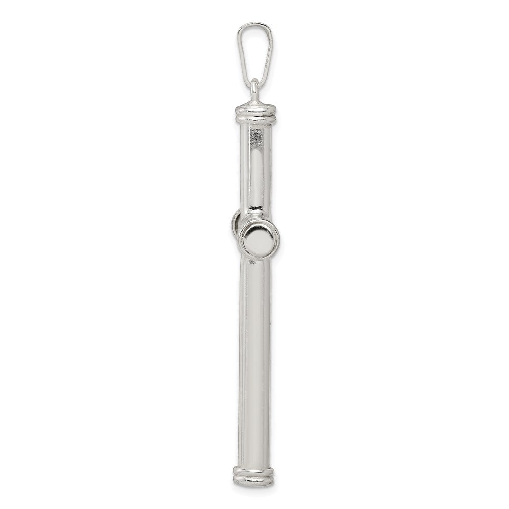 Sterling Silver Polished Hollow Cross Pendant