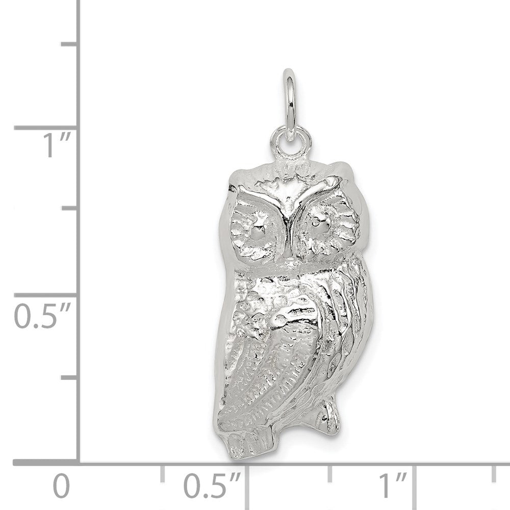 Sterling Silver Owl Charm