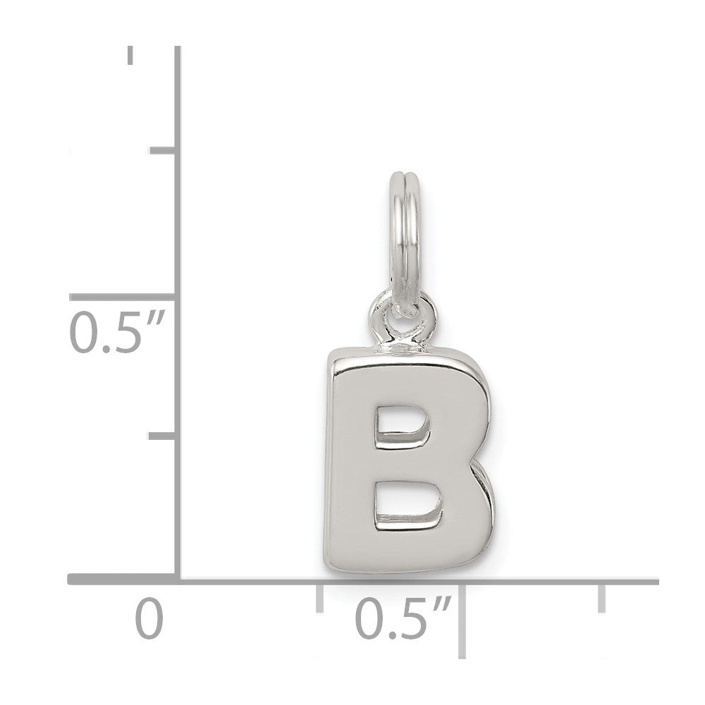 Sterling Silver Letter B Initial Charm