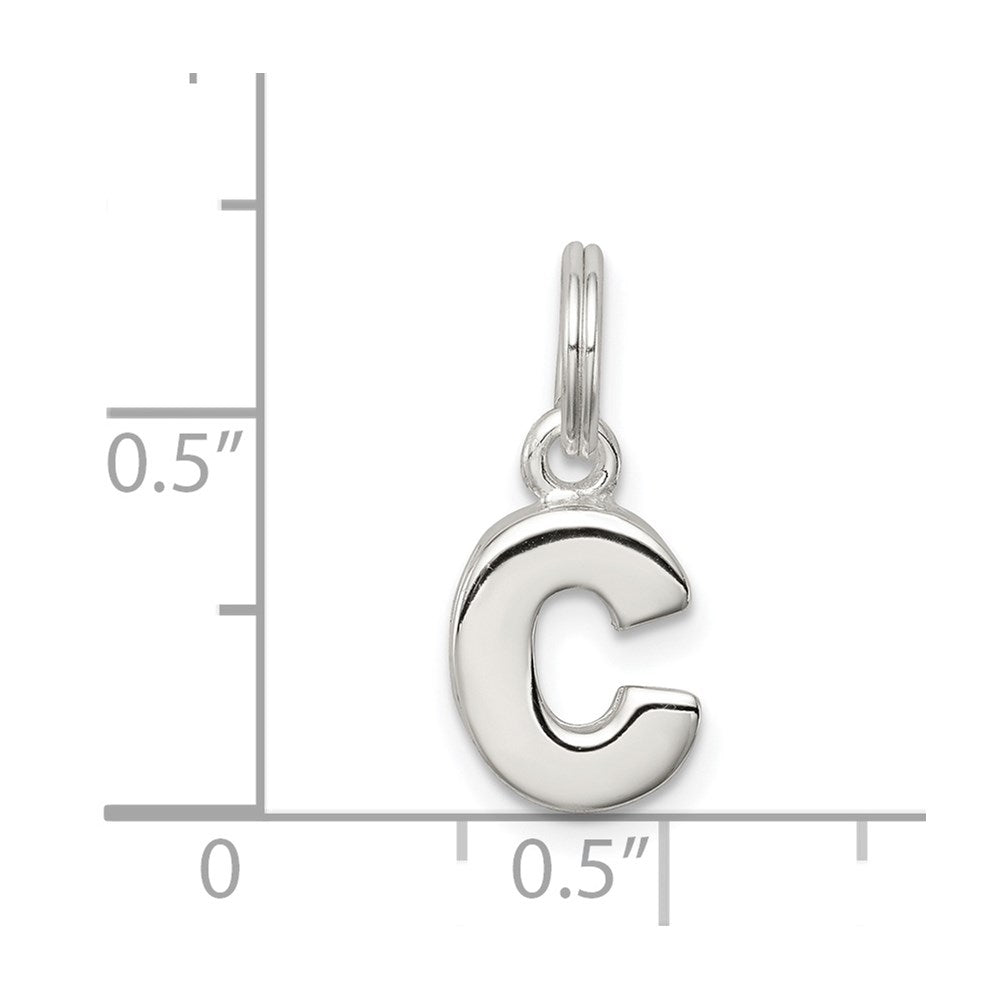 Sterling Silver Letter C Initial Charm