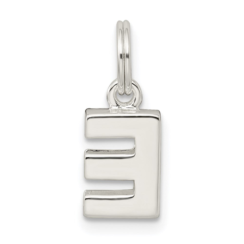 Sterling Silver Letter E Initial Charm