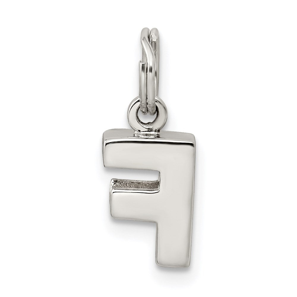 Sterling Silver Letter F Initial Charm