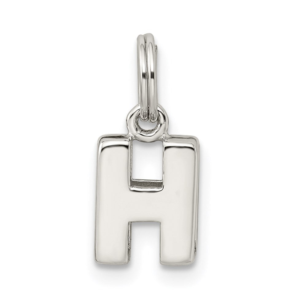 Sterling Silver Letter H Initial Charm