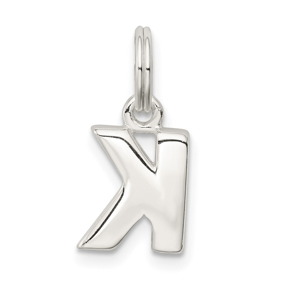 Sterling Silver Letter K Initial Charm