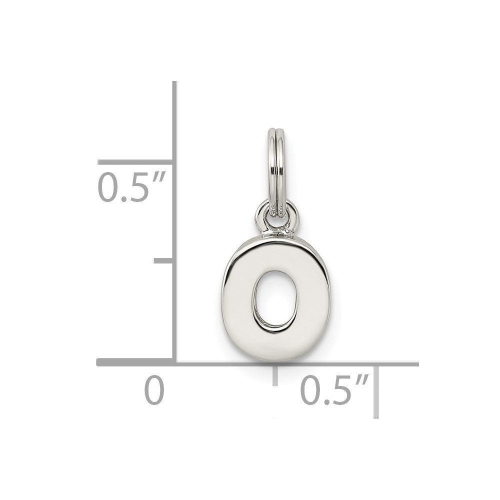 Sterling Silver Letter O Initial Charm