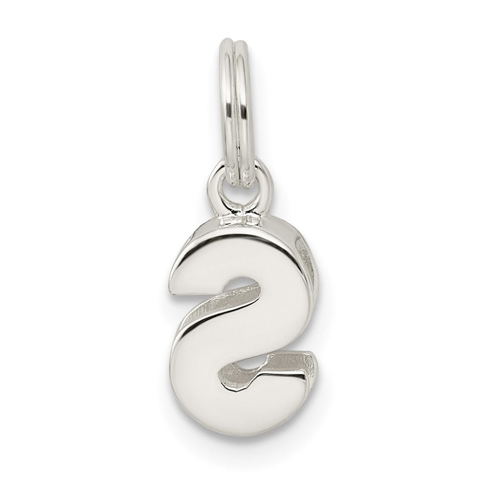 Sterling Silver Letter S Initial Charm