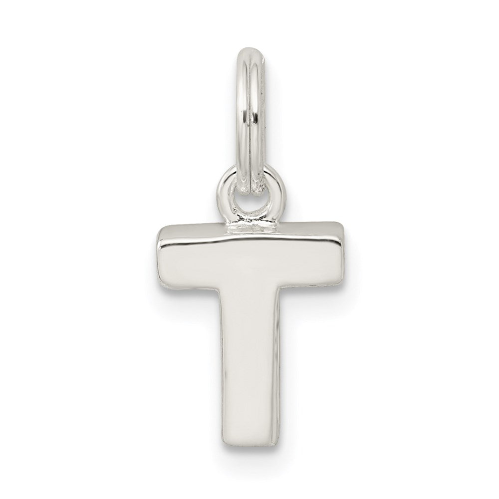 Sterling Silver Letter T Initial Charm