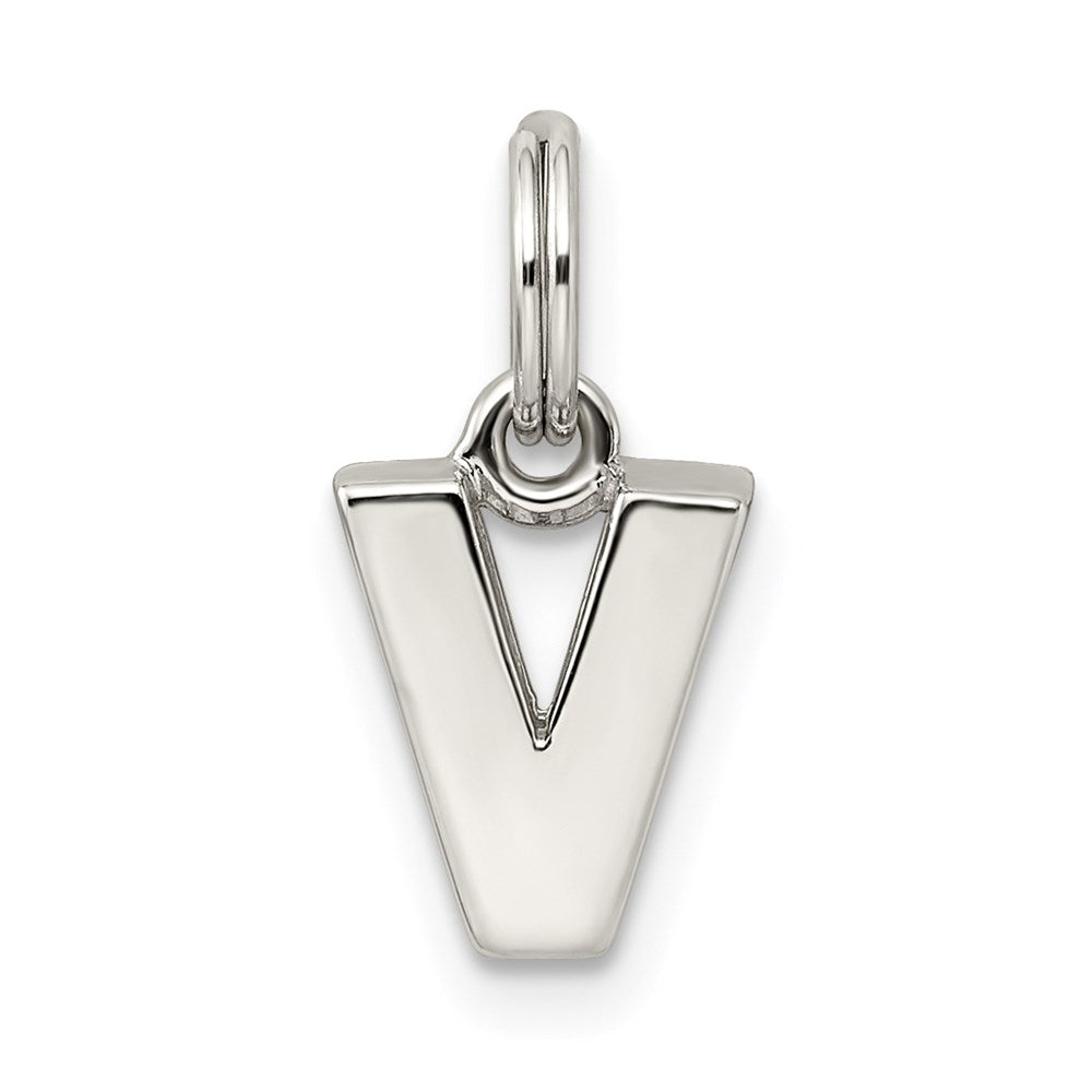 Sterling Silver Letter V Initial Charm