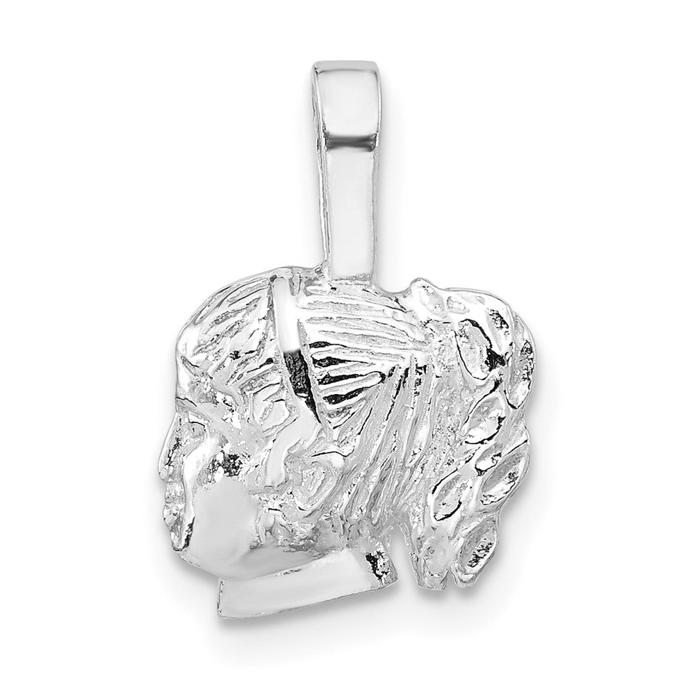 Sterling Silver Polished Girl Pendant