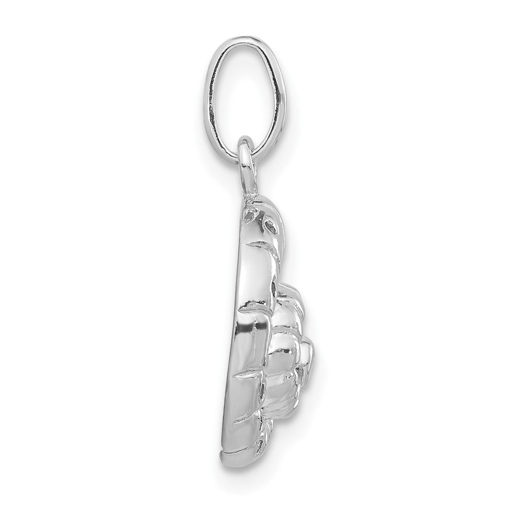 Sterling Silver Polished Seashell Charm