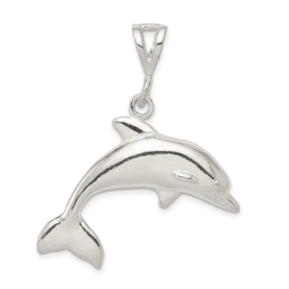 Sterling Silver Polished Dolphin Pendant