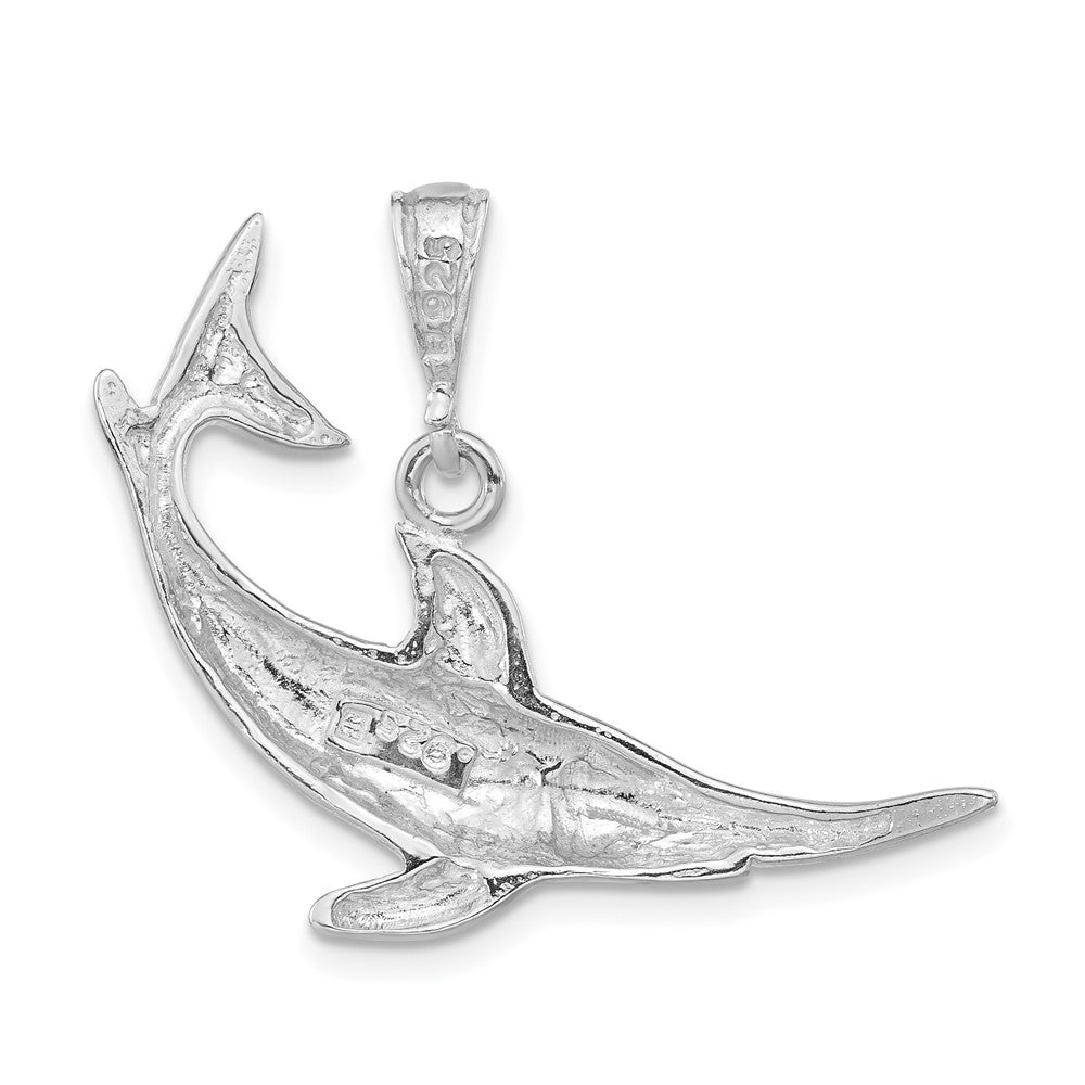 Sterling Silver Polished Fish Pendant