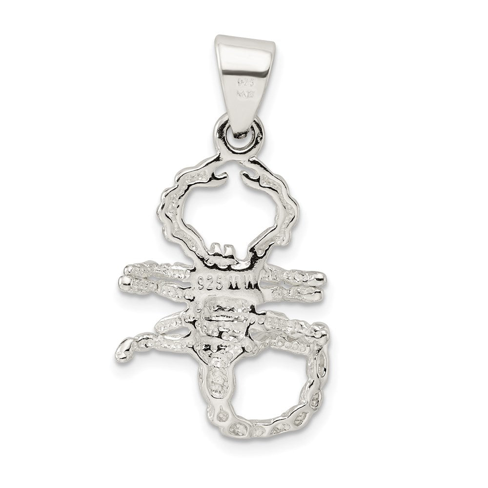 Sterling Silver Polished Scorpion Pendant