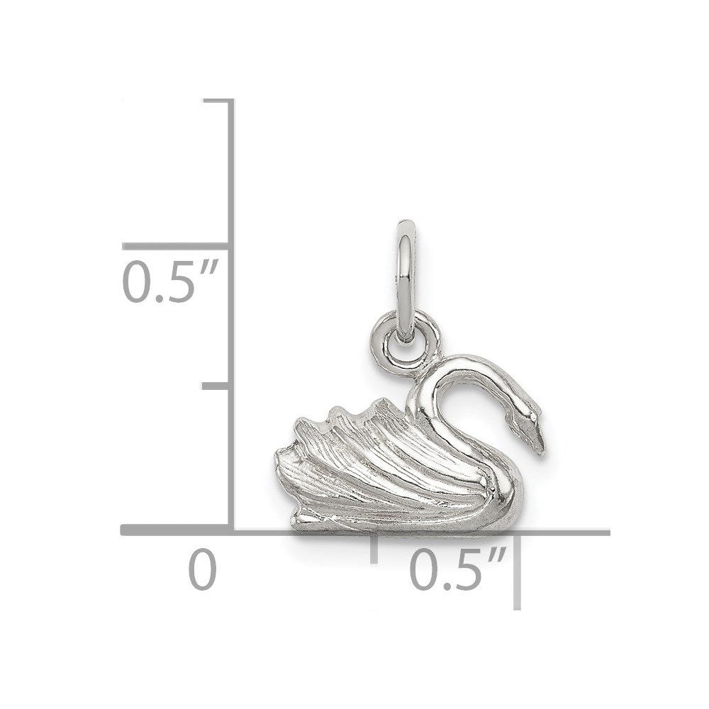 Sterling Silver Swan Charm