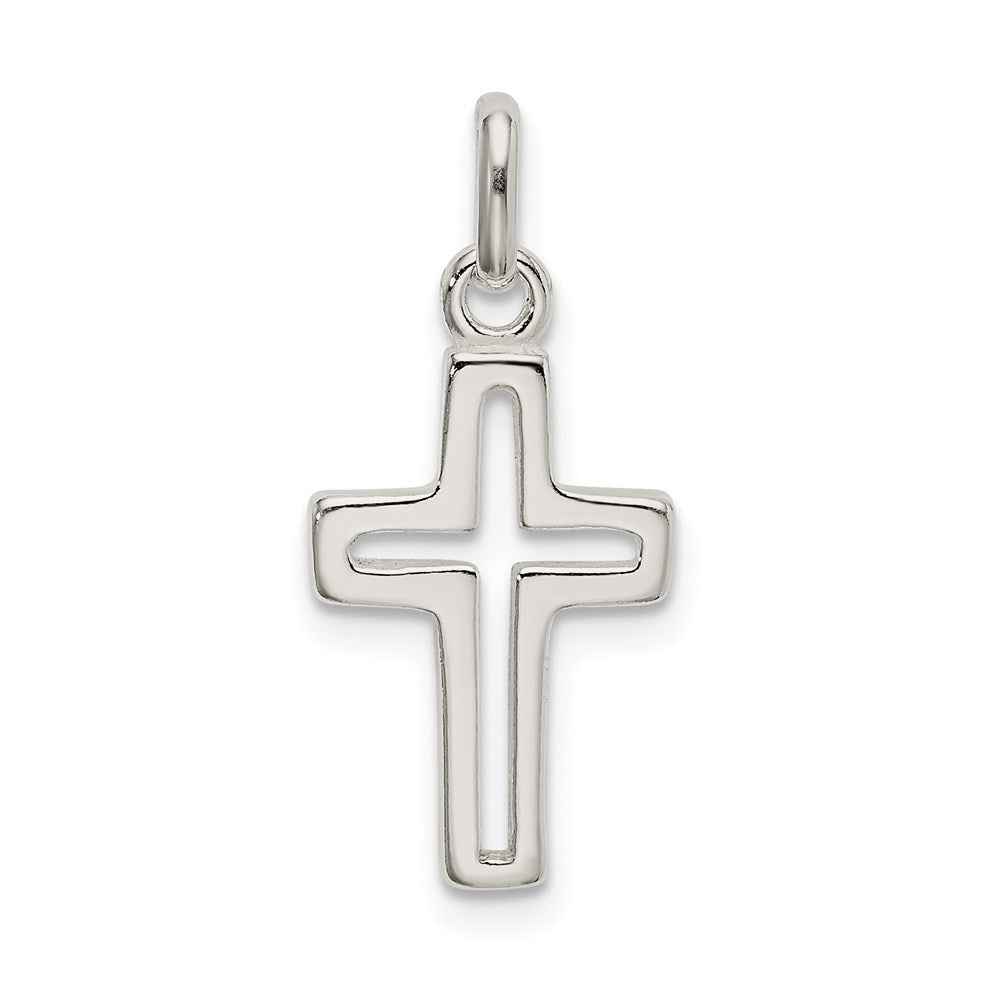 Sterling Silver Cut-out Cross Charm