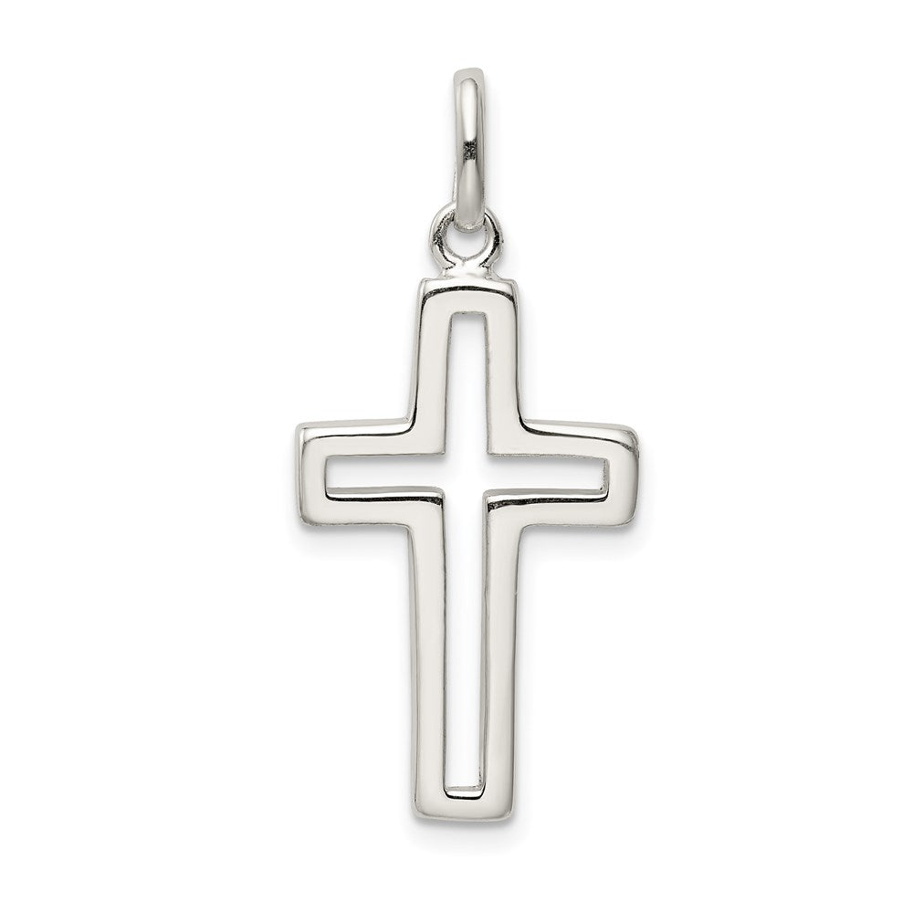 Sterling Silver Cut-out Cross Charm