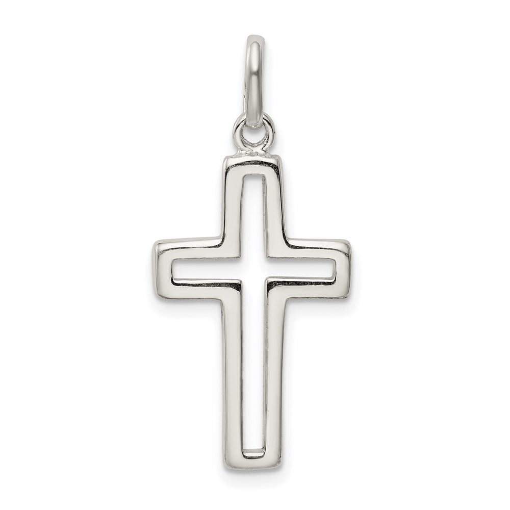 Sterling Silver Cut-out Cross Charm